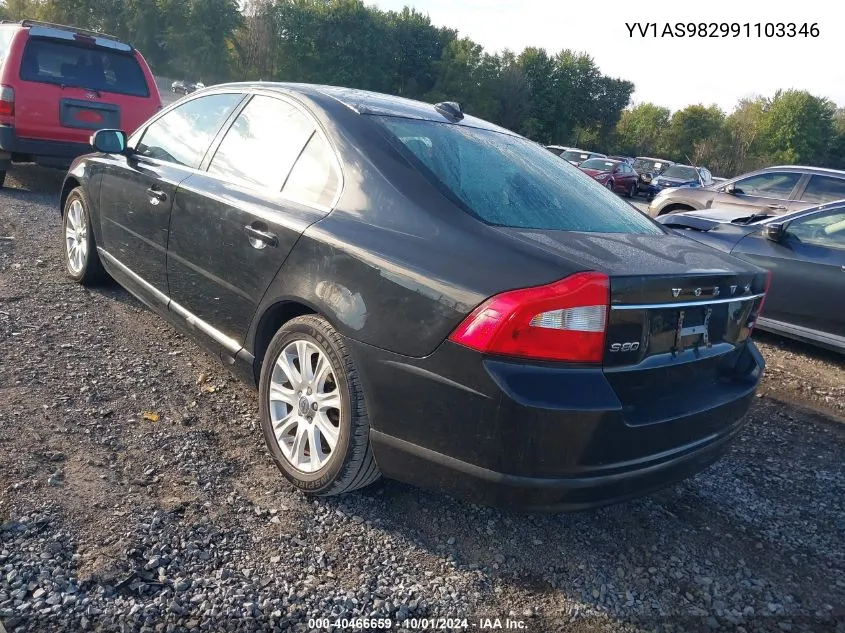 YV1AS982991103346 2009 Volvo S80 3.2