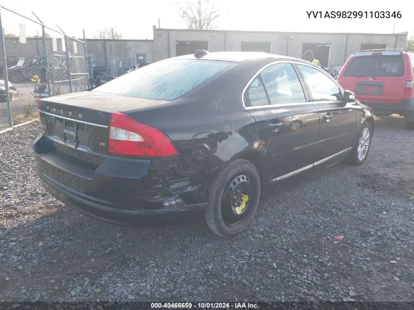 2009 Volvo S80 3.2 VIN: YV1AS982991103346 Lot: 40466659