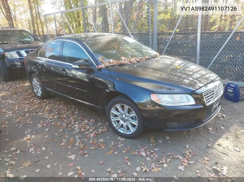 2009 Volvo S80 3.2 VIN: YV1AS982491107126 Lot: 40769316