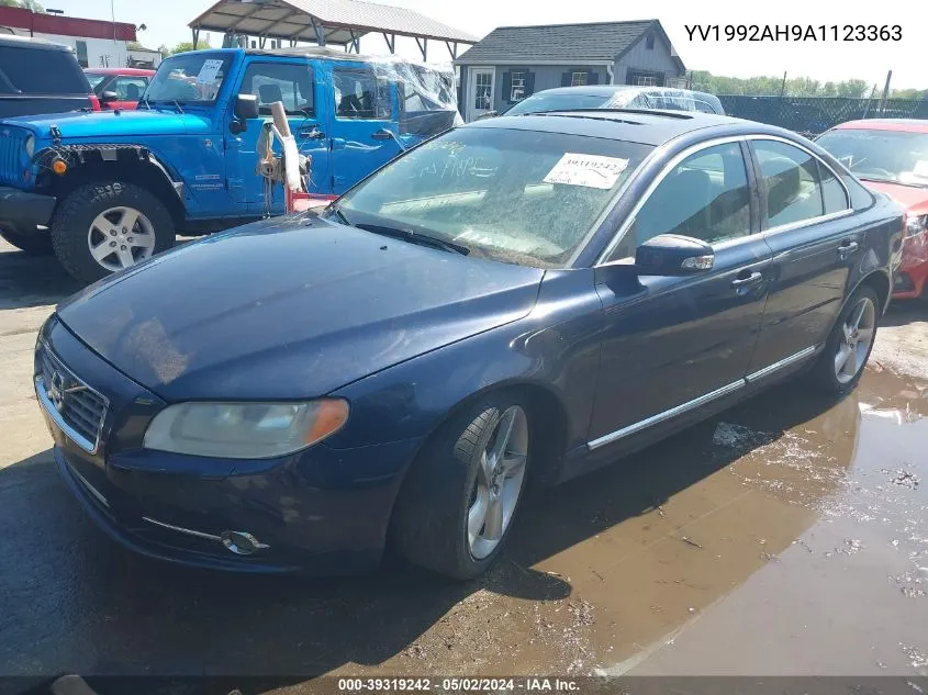 2010 Volvo S80 T6 VIN: YV1992AH9A1123363 Lot: 39319242