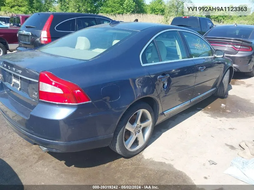 2010 Volvo S80 T6 VIN: YV1992AH9A1123363 Lot: 39319242