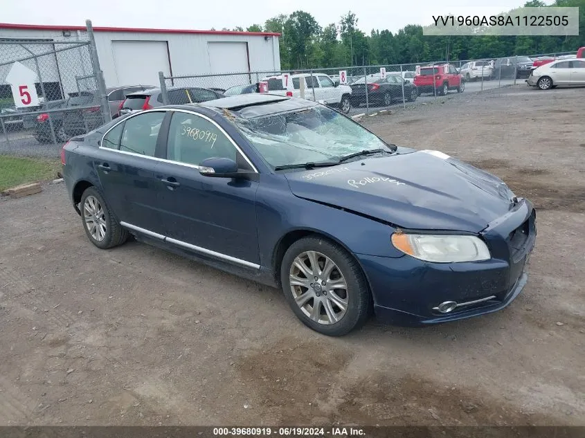 YV1960AS8A1122505 2010 Volvo S80 3.2