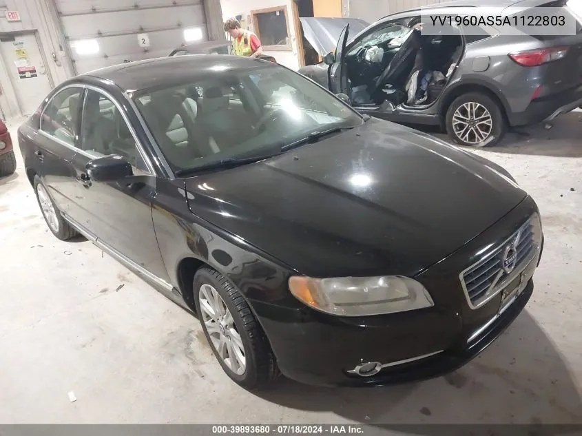 2010 Volvo S80 3.2 VIN: YV1960AS5A1122803 Lot: 39893680