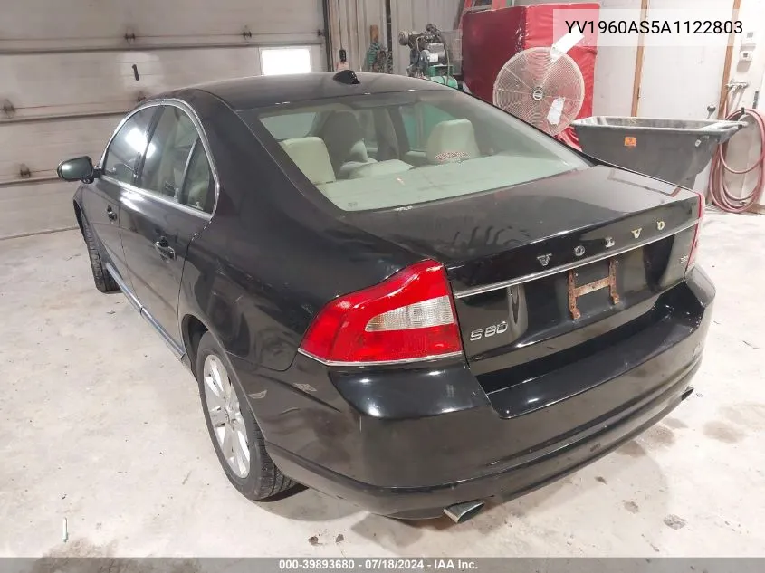 YV1960AS5A1122803 2010 Volvo S80 3.2