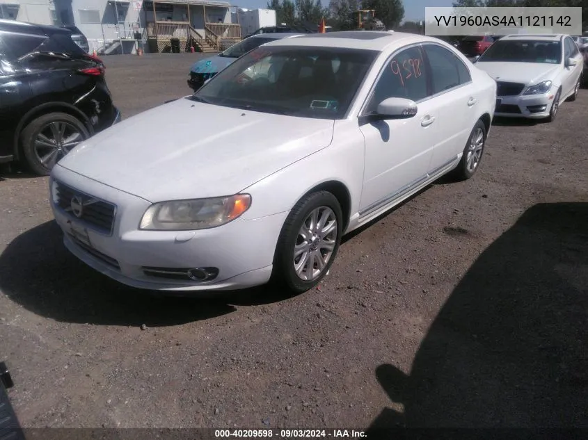 2010 Volvo S80 3.2 VIN: YV1960AS4A1121142 Lot: 40209598