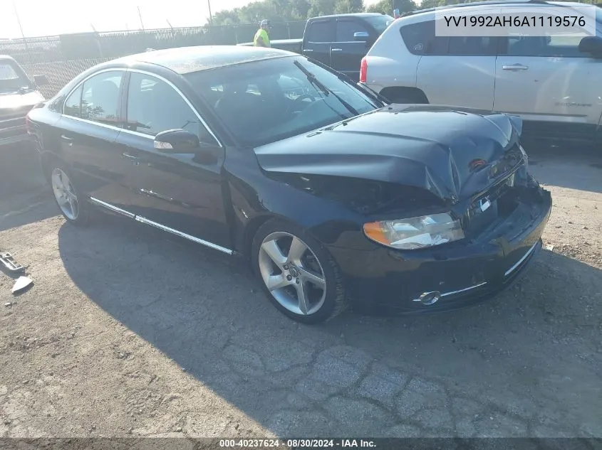 2010 Volvo S80 T6 VIN: YV1992AH6A1119576 Lot: 40237624