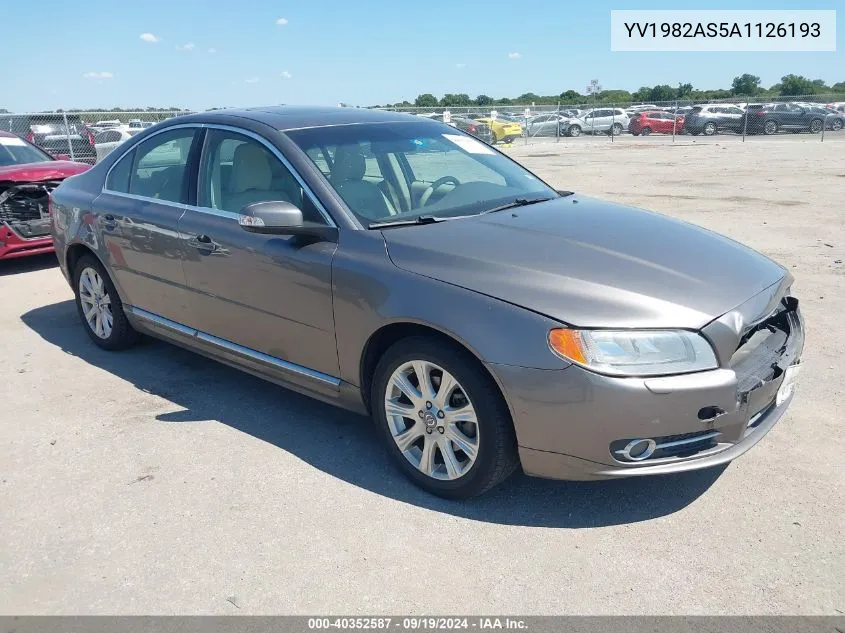 2010 Volvo S80 3.2 VIN: YV1982AS5A1126193 Lot: 40352587