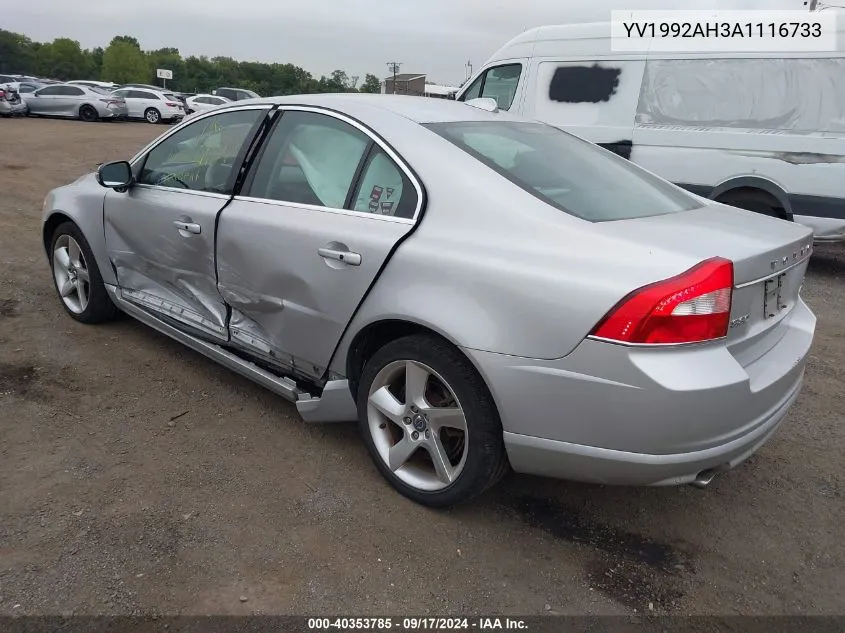 2010 Volvo S80 T6 VIN: YV1992AH3A1116733 Lot: 40353785