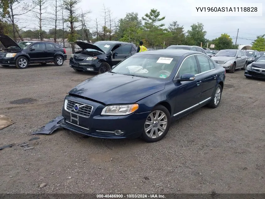 2010 Volvo S80 3.2 VIN: YV1960AS1A1118828 Lot: 40486900