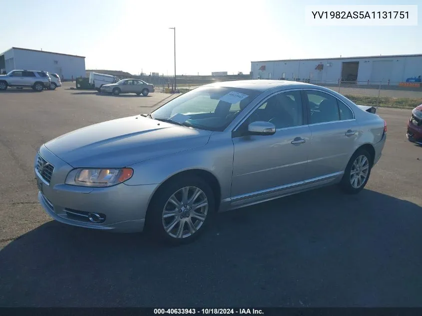 2010 Volvo S80 3.2 VIN: YV1982AS5A1131751 Lot: 40633943