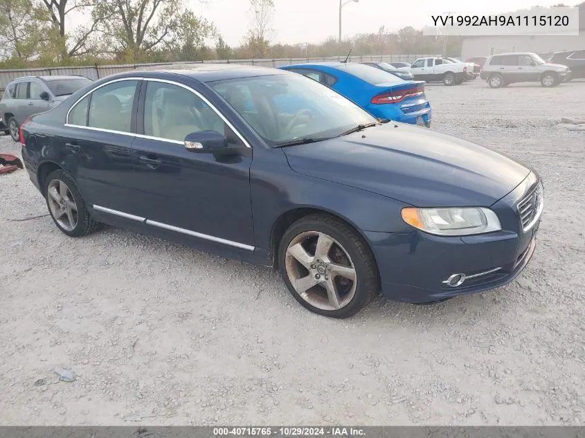 2010 Volvo S80 T6 VIN: YV1992AH9A1115120 Lot: 40715765