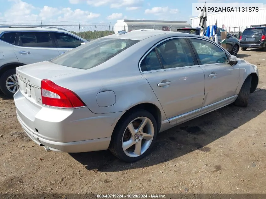 2010 Volvo S80 T6 VIN: YV1992AH5A1131878 Lot: 40719224