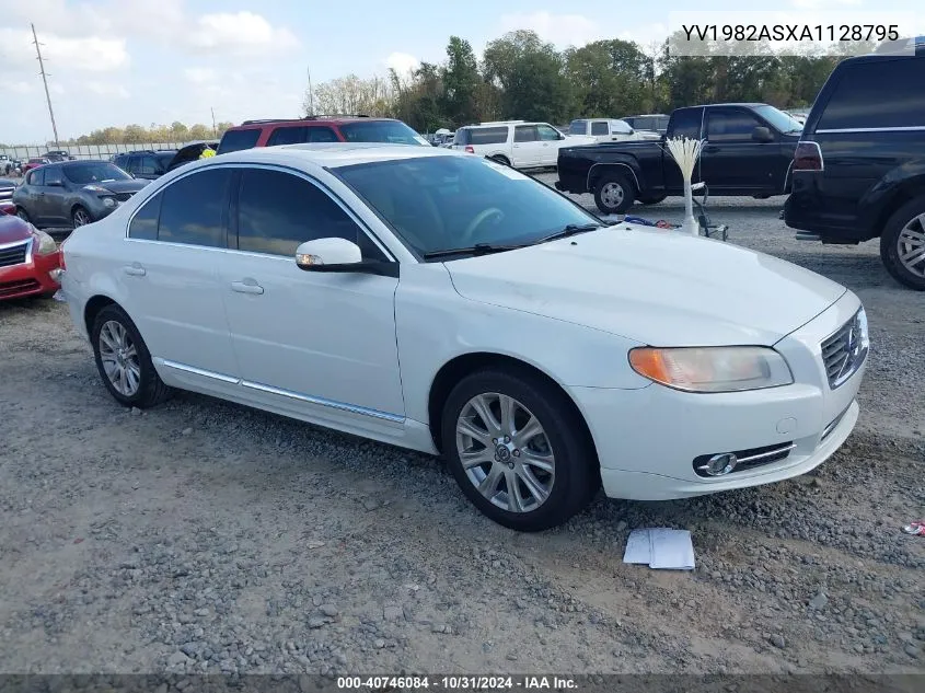 2010 Volvo S80 3.2 VIN: YV1982ASXA1128795 Lot: 40746084