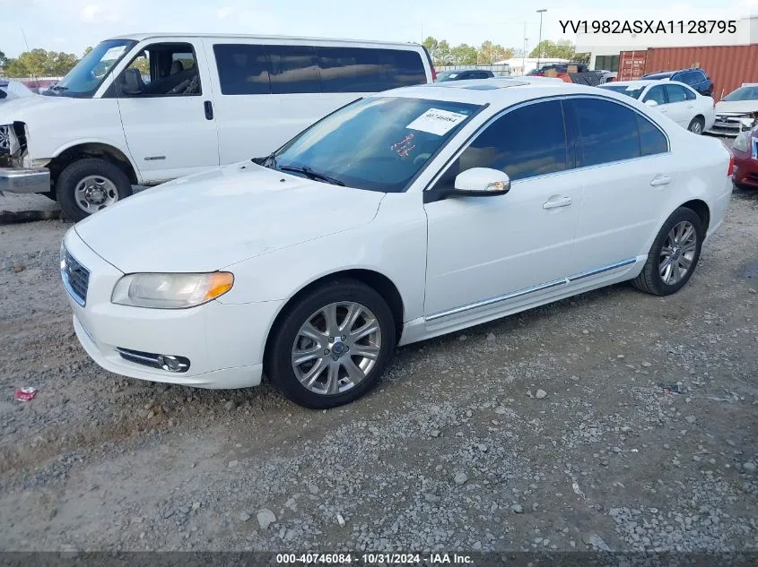 2010 Volvo S80 3.2 VIN: YV1982ASXA1128795 Lot: 40746084