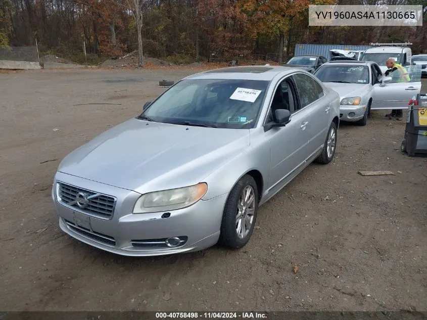 2010 Volvo S80 3.2 VIN: YV1960AS4A1130665 Lot: 40758498