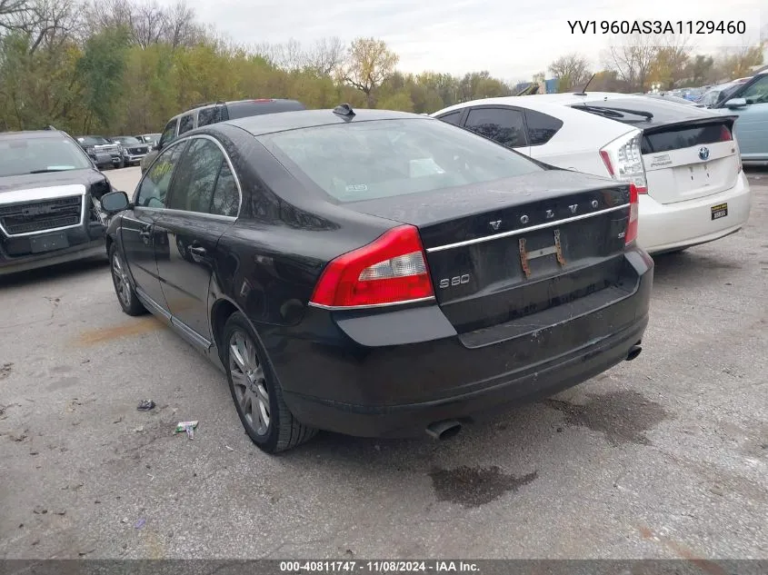 2010 Volvo S80 3.2 VIN: YV1960AS3A1129460 Lot: 40811747