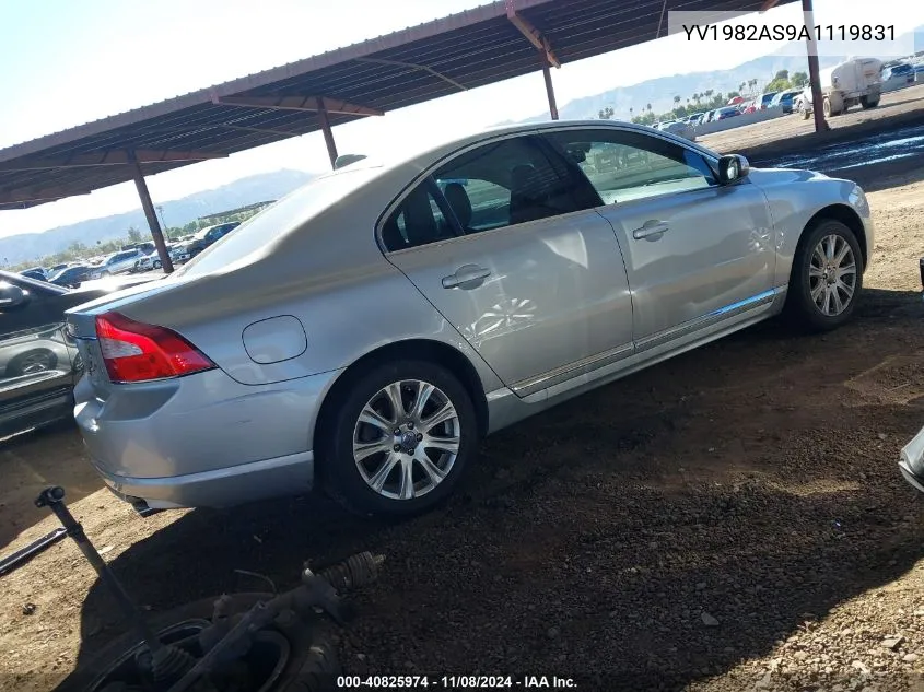 2010 Volvo S80 3.2 VIN: YV1982AS9A1119831 Lot: 40825974