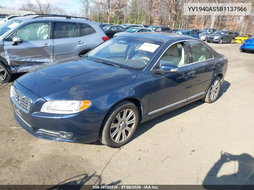 YV1940AS5B1137566 2011 Volvo S80 3.2