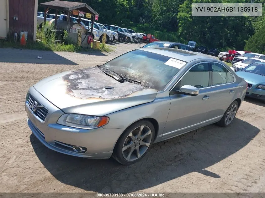 YV1902AH6B1135918 2011 Volvo S80 T6