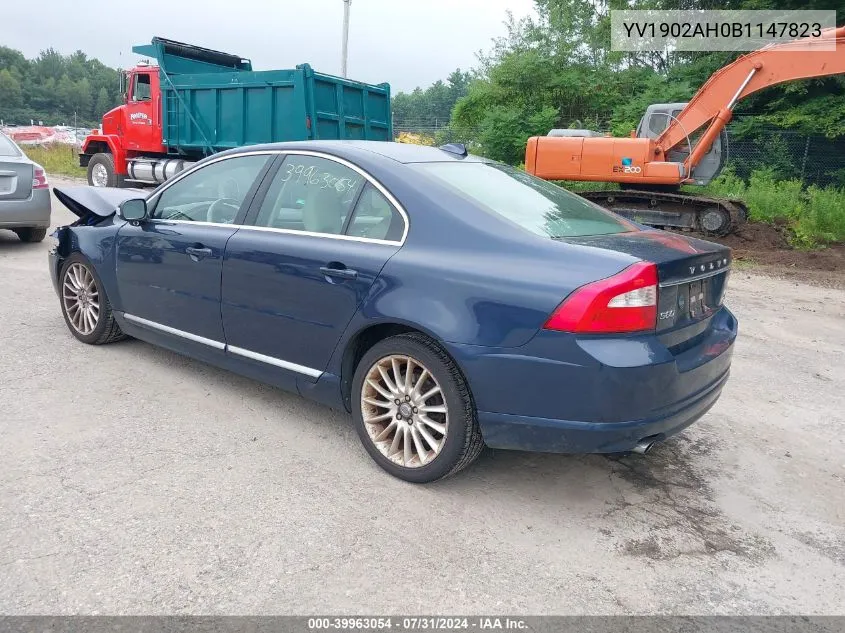 YV1902AH0B1147823 2011 Volvo S80 T6