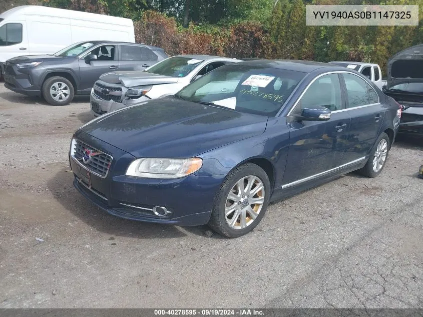 YV1940AS0B1147325 2011 Volvo S80 3.2