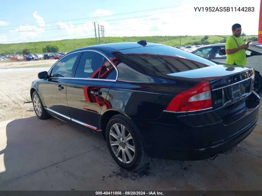 2011 Volvo S80 3.2 VIN: YV1952AS5B1144283 Lot: 40411858