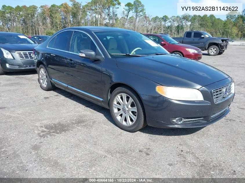 2011 Volvo S80 3.2 VIN: YV1952AS2B1142622 Lot: 40664165