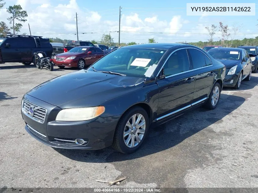 2011 Volvo S80 3.2 VIN: YV1952AS2B1142622 Lot: 40664165