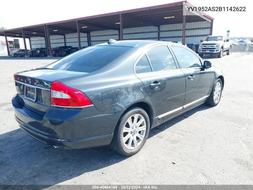 2011 Volvo S80 3.2 VIN: YV1952AS2B1142622 Lot: 40664165