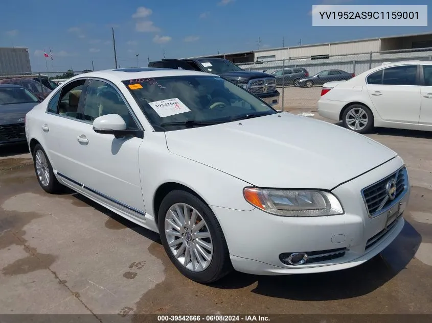 2012 Volvo S80 3.2/3.2 Platinum/3.2 Premier Plus VIN: YV1952AS9C1159001 Lot: 39542666