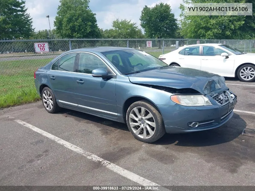 YV1902AH4C1156106 2012 Volvo S80 T6/T6 Platinum/T6 Premier Plus