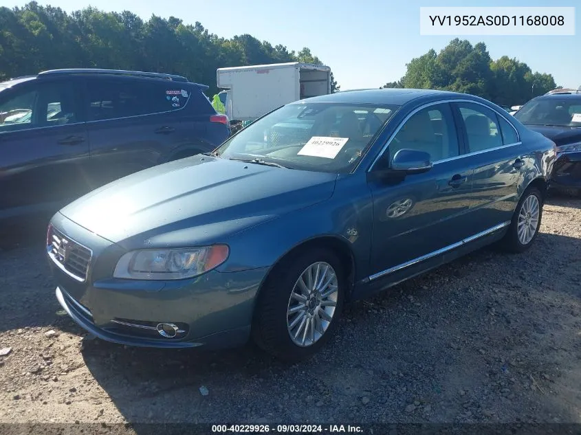 2013 Volvo S80 3.2 Premier Plus VIN: YV1952AS0D1168008 Lot: 40229926