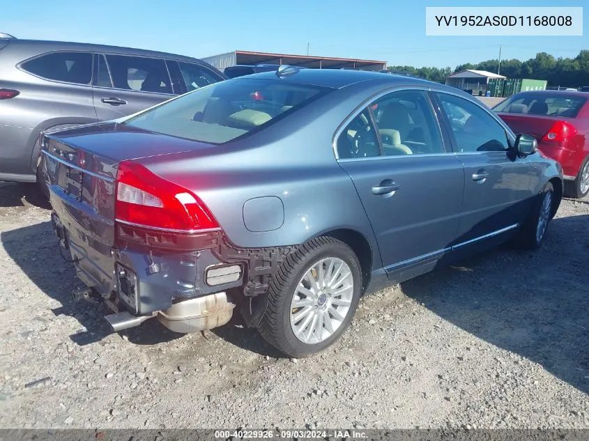 2013 Volvo S80 3.2 Premier Plus VIN: YV1952AS0D1168008 Lot: 40229926