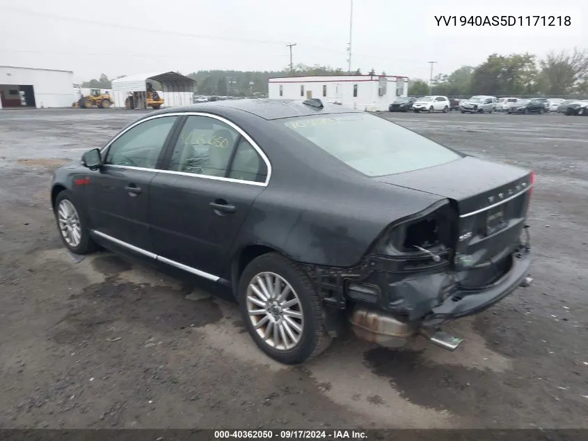 2013 Volvo S80 3.2 VIN: YV1940AS5D1171218 Lot: 40362050