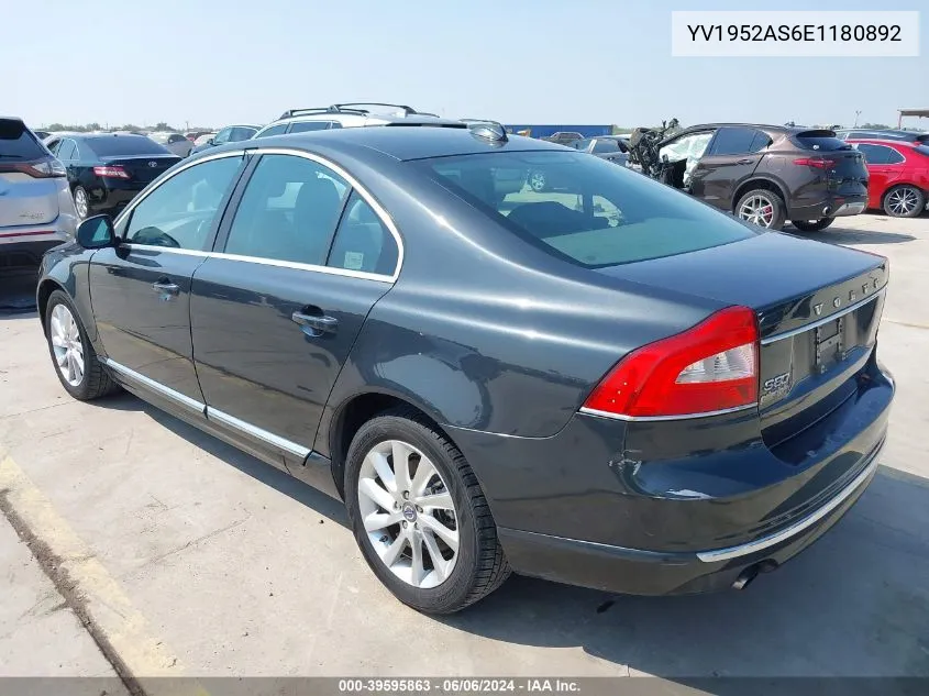 YV1952AS6E1180892 2014 Volvo S80 3.2/3.2 Platinum/3.2 Premier Plus