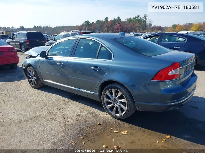 2014 Volvo S80 T6 Premier Plus VIN: YV1902AH7E1180581 Lot: 40740796