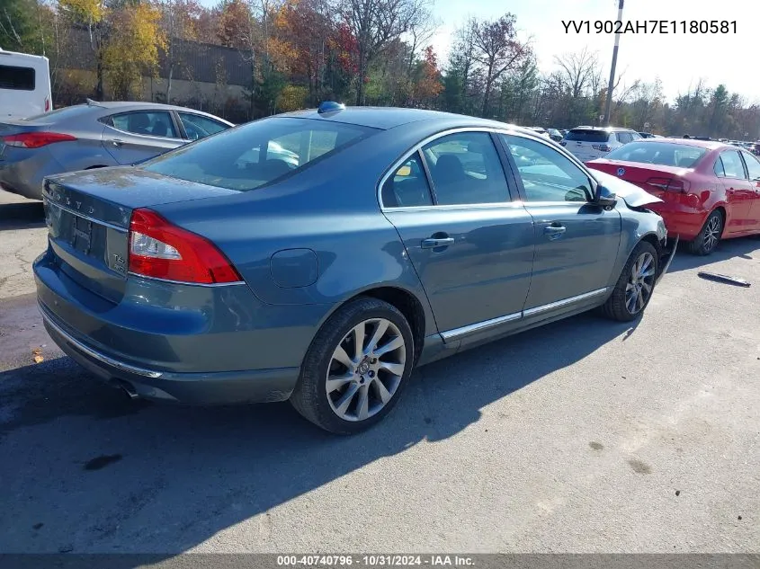 YV1902AH7E1180581 2014 Volvo S80 T6 Premier Plus