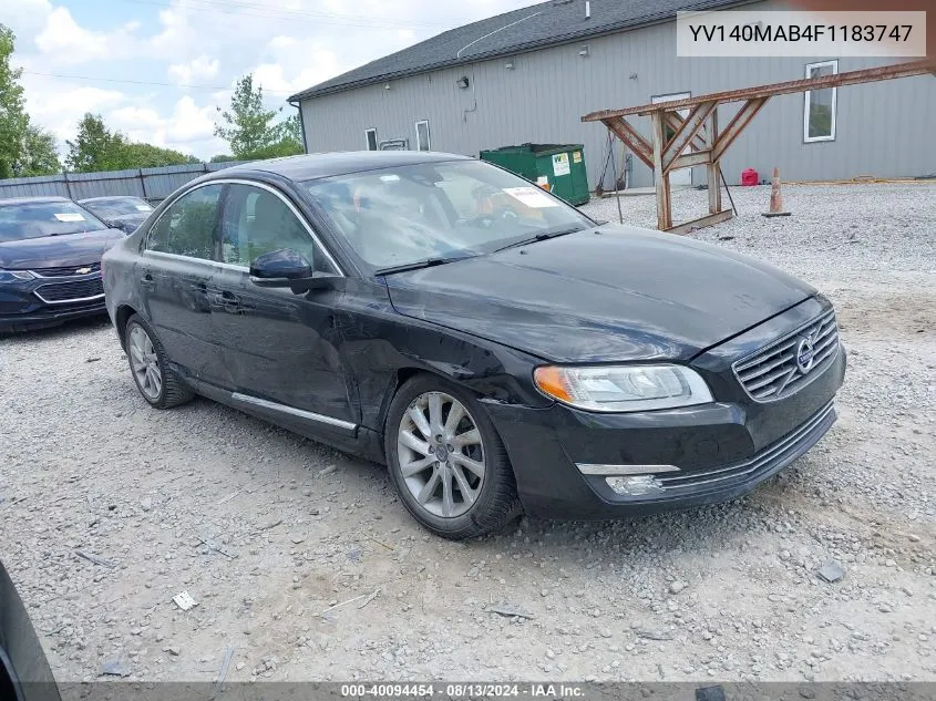 YV140MAB4F1183747 2015 Volvo S80 T5