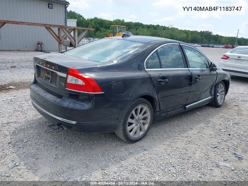 2015 Volvo S80 T5 VIN: YV140MAB4F1183747 Lot: 40094454