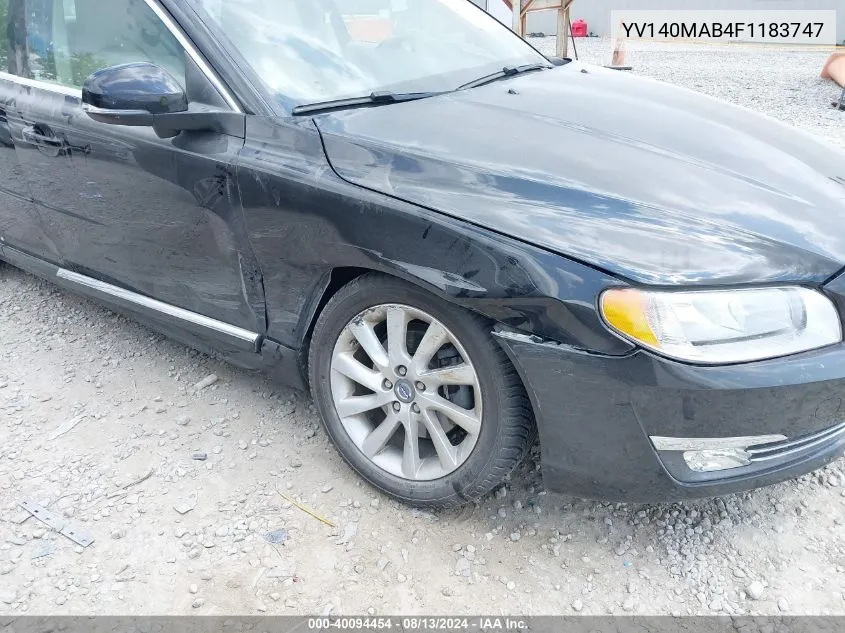 2015 Volvo S80 T5 VIN: YV140MAB4F1183747 Lot: 40094454