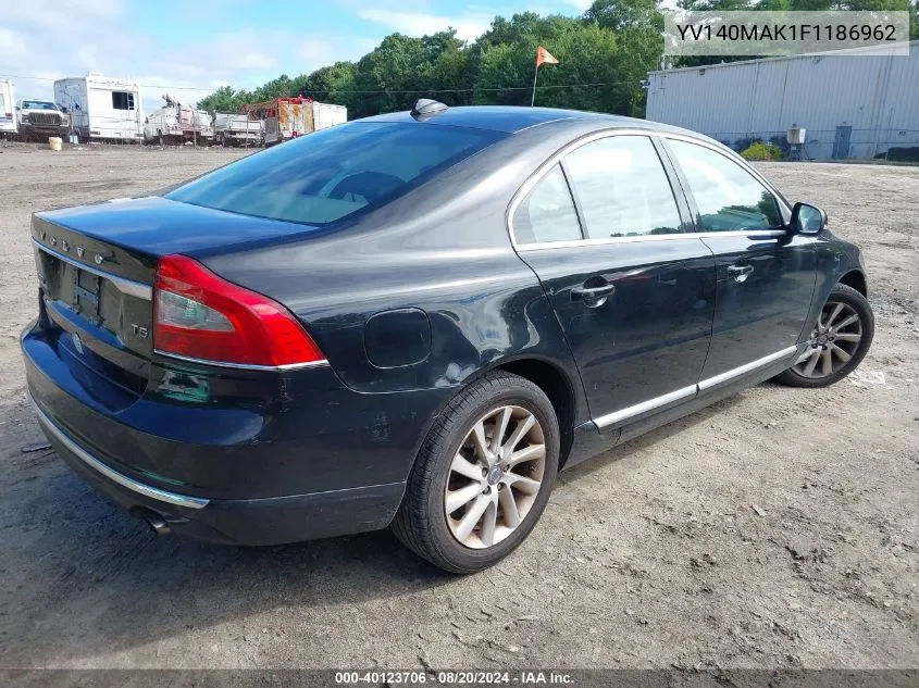 2015 Volvo S80 Premier VIN: YV140MAK1F1186962 Lot: 40123706