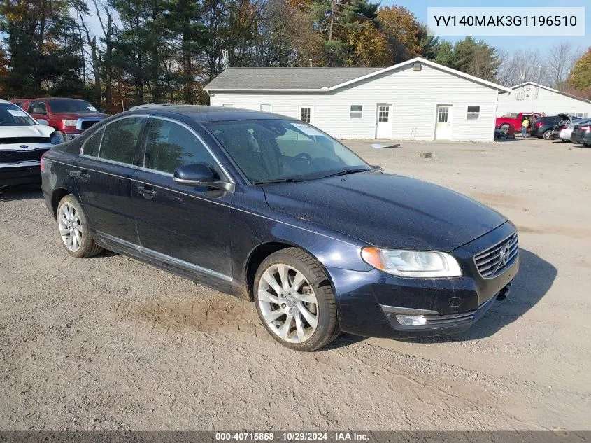 YV140MAK3G1196510 2016 Volvo S80 T5 Drive-E