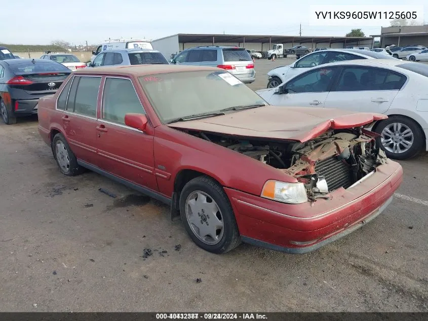 1998 Volvo S90 VIN: YV1KS9605W1125605 Lot: 40432387