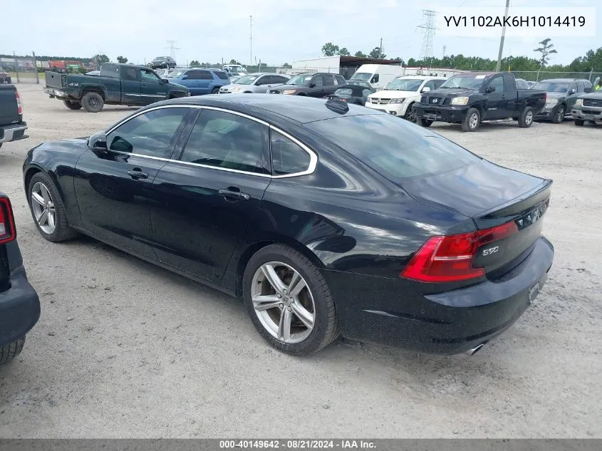 YV1102AK6H1014419 2017 Volvo S90 T5 Momentum