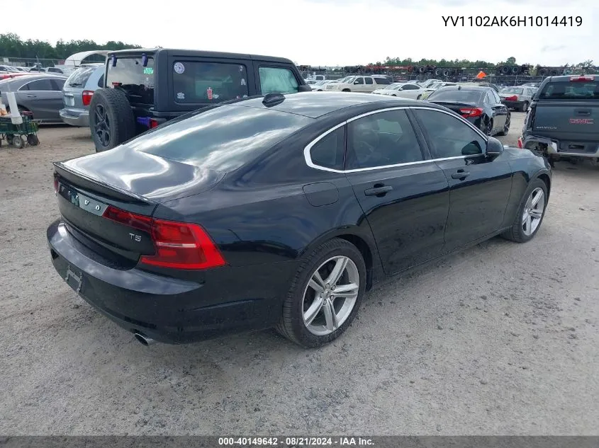 2017 Volvo S90 T5 Momentum VIN: YV1102AK6H1014419 Lot: 40149642