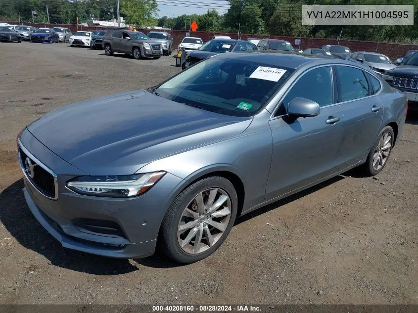 YV1A22MK1H1004595 2017 Volvo S90 T6 Momentum