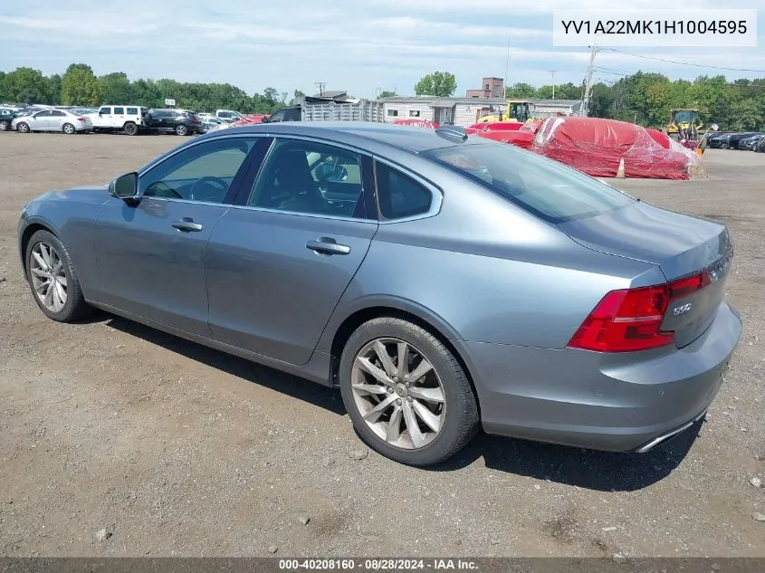 YV1A22MK1H1004595 2017 Volvo S90 T6 Momentum