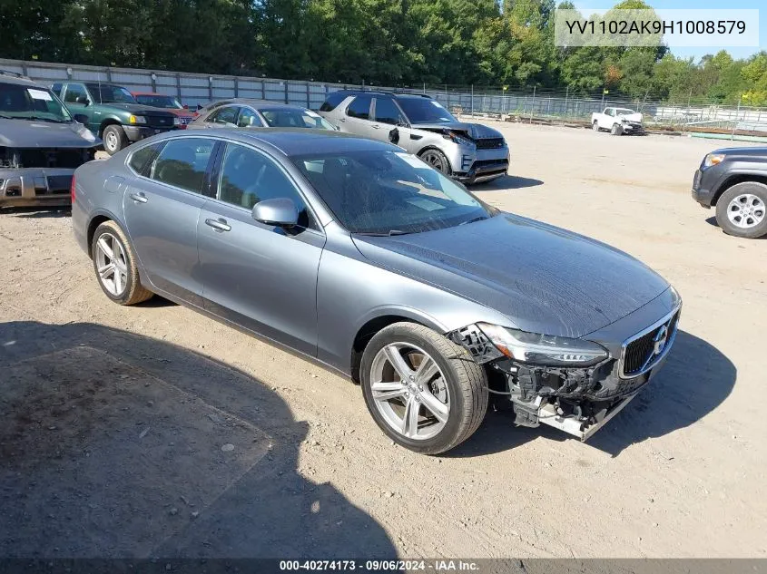 2017 Volvo S90 T5 Momentum VIN: YV1102AK9H1008579 Lot: 40274173