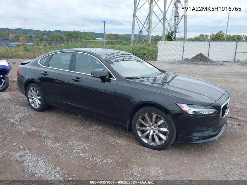 YV1A22MK5H1016765 2017 Volvo S90 T6 Momentum