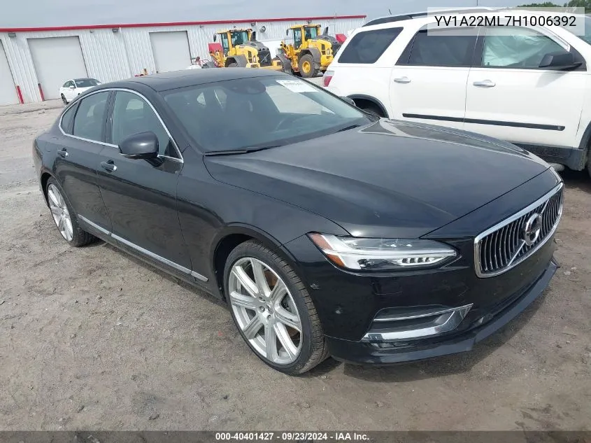 2017 Volvo S90 T6 Inscription VIN: YV1A22ML7H1006392 Lot: 40401427